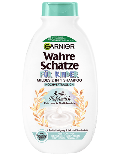 Wahre Schätze für Kinder mildes 2in1 Shampoo Sanfte Hafermilch 250ml - Produktabbildung